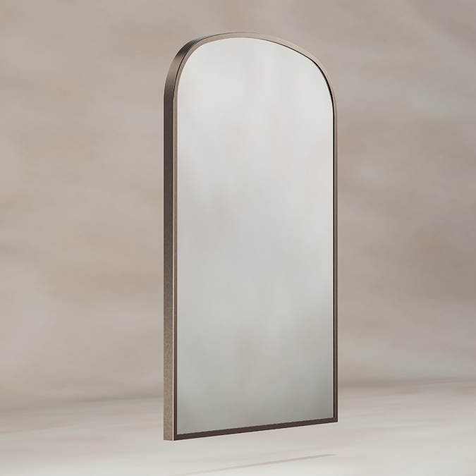 Roxbury Overmantle Arch 600 x 900mm Brushed Bronze Mirror - Image 2