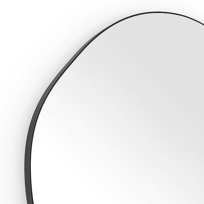 Arezzo 800 x 773mm Organic Mirror - Matt Black