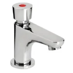 Bristan - Single Pillar Soft Touch Timed Flow Basin Tap with Flow Regulator