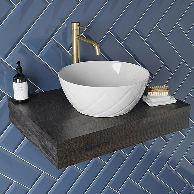 Mode Spencer Round Brushed Brass High Rise Basin Mixer Tap - Image 2
