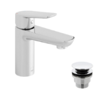 Vado Photon Smooth Bodied Mono Basin Mixer with Ecoturn Technology + Universal Basin Waste