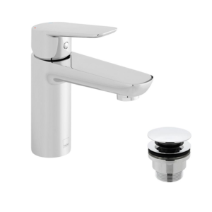 Vado Photon Smooth Bodied Mono Basin Mixer with Ecoturn Technology + Universal Basin Waste
