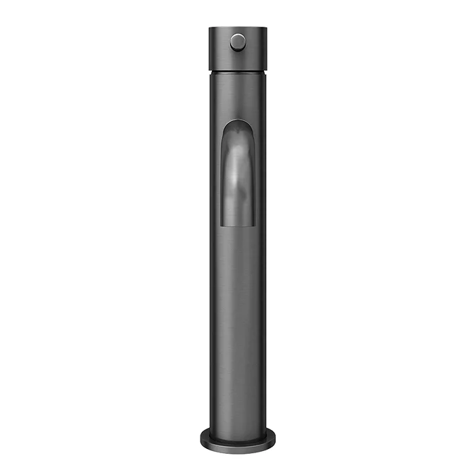 Arezzo Round Gunmetal Grey High Rise Mono Basin Mixer Tap - Image 4