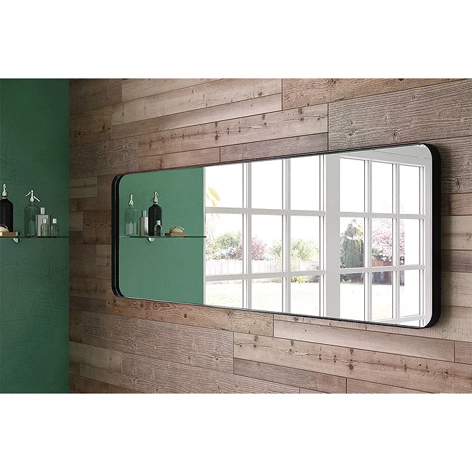 Venice Black Frame 1500 x 500mm Rectangular Mirror