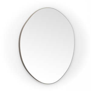 Arezzo 800 x 773mm Organic Mirror - Brushed Bronze