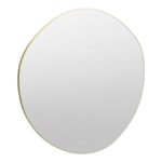 Arezzo 800 x 773mm Organic Mirror - Brushed Brass