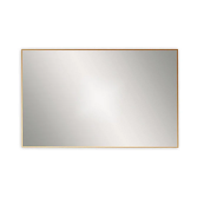Venice Brushed Brass 1200 x 700mm Rectangular Mirror