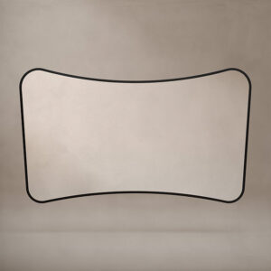 Venice Delphine 1200 x 700mm Curved Mirror – Black