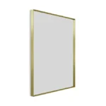 Arezzo Brushed Brass 1000 x 800mm Rectangular Mirror
