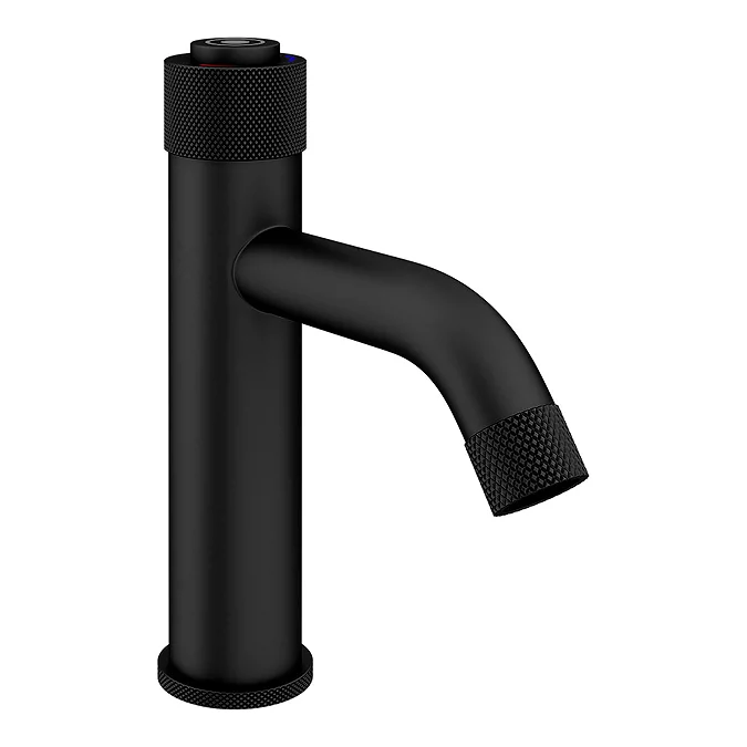 Arezzo Matt Black Industrial Style 1-Touch Basin Tap - Image 3