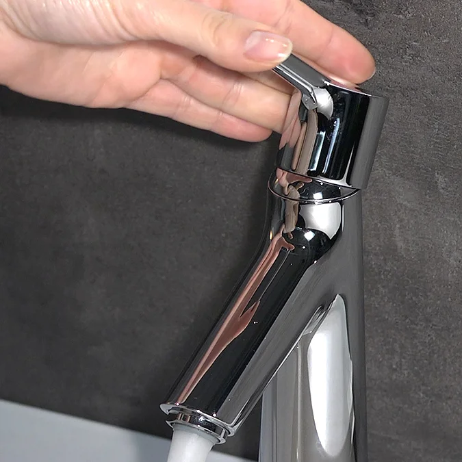 hansgrohe Talis S Single Lever Basin Mixer 100 with Pop-up Waste ...