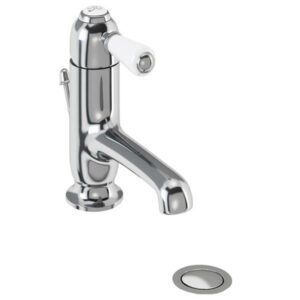 Burlington - Chelsea Straight Mono Basin Mixer Tap with Pop Up Waste