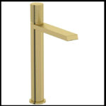 Mode Ponti Brushed Brass High Rise Basin Mixer Tap