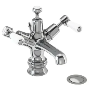 Burlington Kensington Regent - Chrome Basin Mixer with Pop Up Waste