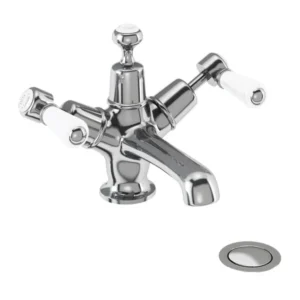 Burlington Kensington - Chrome Basin Mixer with Click-Clack Waste