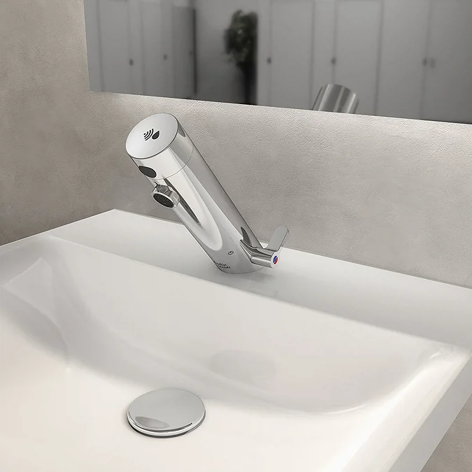 Armitage Shanks Sensorflow E Touchless Deck Mounted Basin Mixer with Temperature Control (Mains) - Image 3
