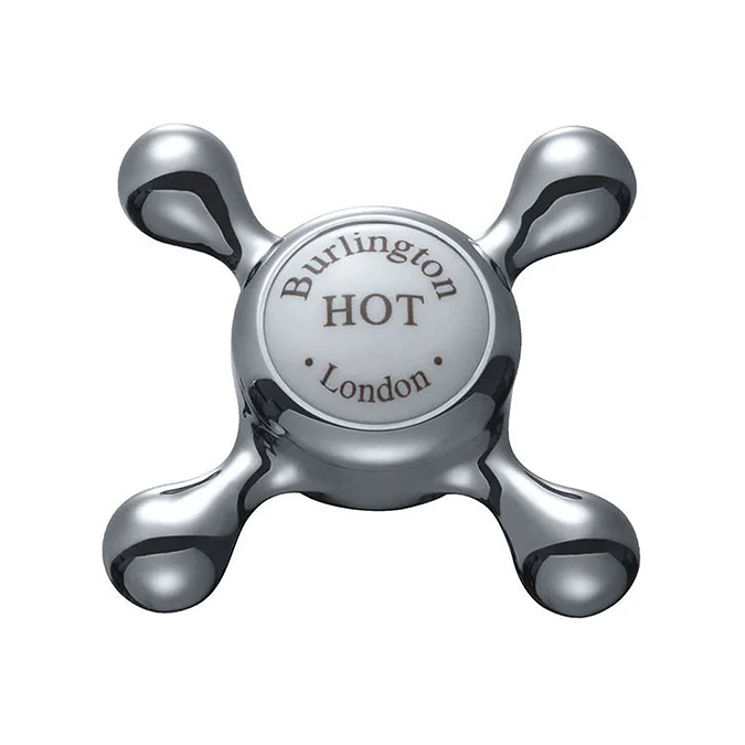 Burlington Claremont Regent - Chrome Basin Mixer with Click-Clack Waste - Image 3