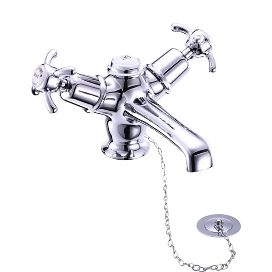 Burlington Anglesey Basin Mixer Tap with Ceramic Indice & Plug and Chain - Image 2
