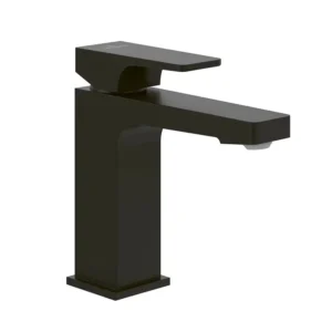 Villeroy and Boch Architectura Modern Matt Black Square Single Lever Basin Mixer with Pop Up Waste Matt Black