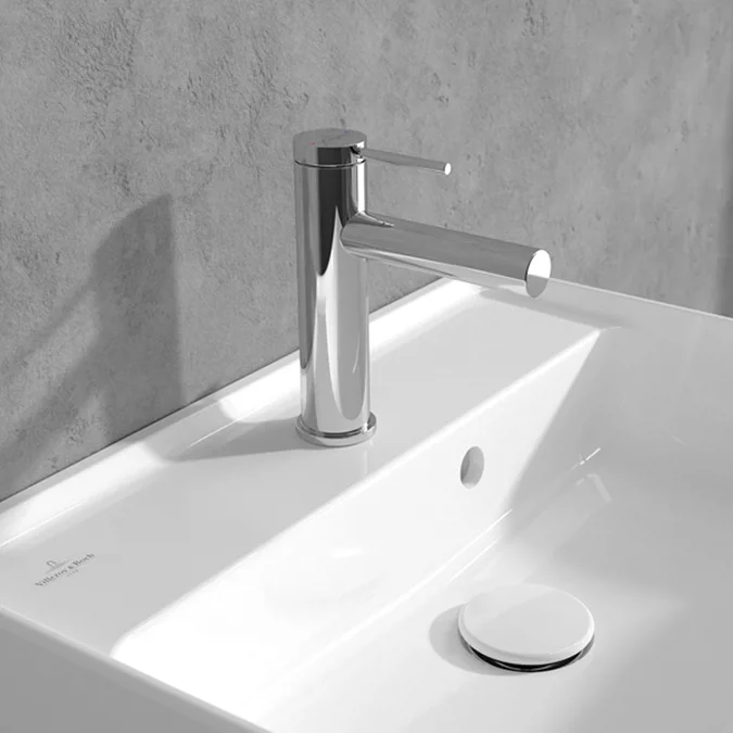 Villeroy and Boch Elements Loop & Friends Basin Mixer with Pop-up Waste - Chrome Chrome - Image 2