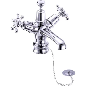 Burlington Birkenhead Regent Basin Mixer Tap with Plug and Chain