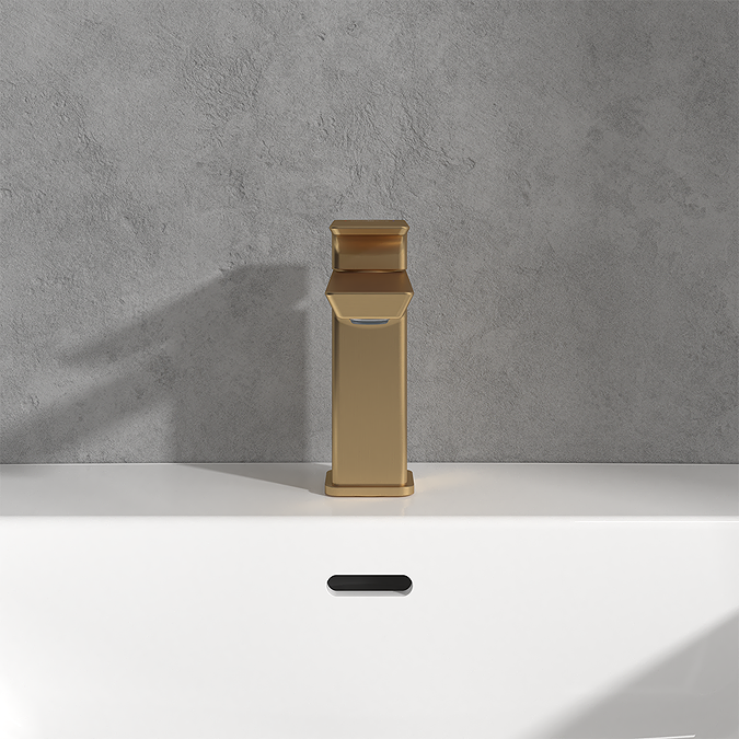 Villeroy and Boch Subway 3.0 Single Lever Basin Mixer - Brushed Gold - Image 2