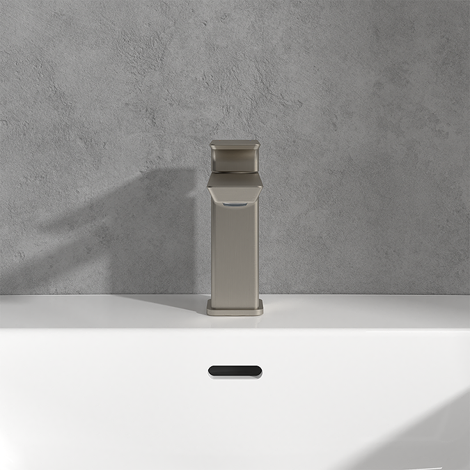 Villeroy and Boch Subway 3.0 Single Lever Basin Mixer - Brushed Nickel Matt - Image 4
