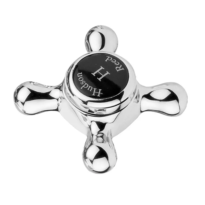 Hudson Reed Topaz Black 3 Tap Hole Wall Mounted Basin Mixer - Image 2