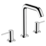 hansgrohe Tecturis S 3-Hole Basin Mixer 150 EcoSmart+ with Push-Open Waste - Chrome