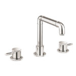 Crosswater MPRO Industrial Deck Mounted 3 Hole Set Basin Mixer - Chrome