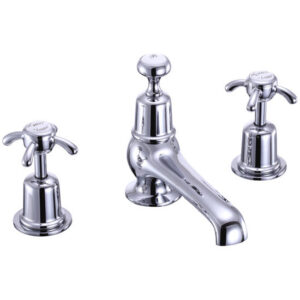 Burlington - Anglesey 3 Tap Hole Basin Mixer with Pop Up Waste