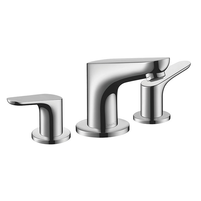hansgrohe Focus 3-Hole Basin Mixer 100 with Pop-up Waste