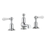 Crosswater - Belgravia Lever 3 Tap Hole Basin Mixer with Pop-up Waste