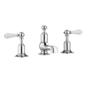 Crosswater - Belgravia Lever 3 Tap Hole Basin Mixer with Pop-up Waste