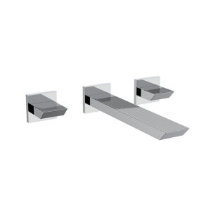 Crosswater Limit 3 Hole Wall Mounted Basin Set - Chrome