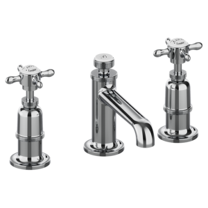 Burlington Guild 3TH Deck Mounted Basin Tap - Chrome