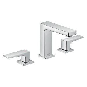 hansgrohe Metropol Chrome 3-Hole Basin Mixer 110 + Waste