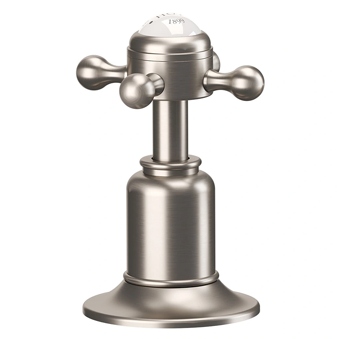 Crosswater Belgravia Crosshead 3 Tap Hole Basin Mixer - Brushed Nickel - Image 2