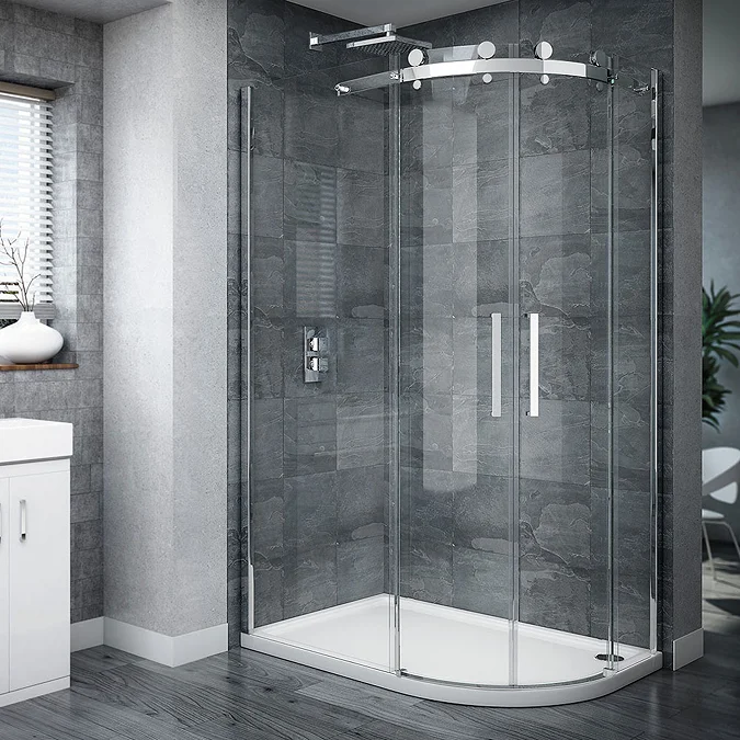 Nova Frameless 1200 x 800mm Offset Quadrant Enclosure - Image 6