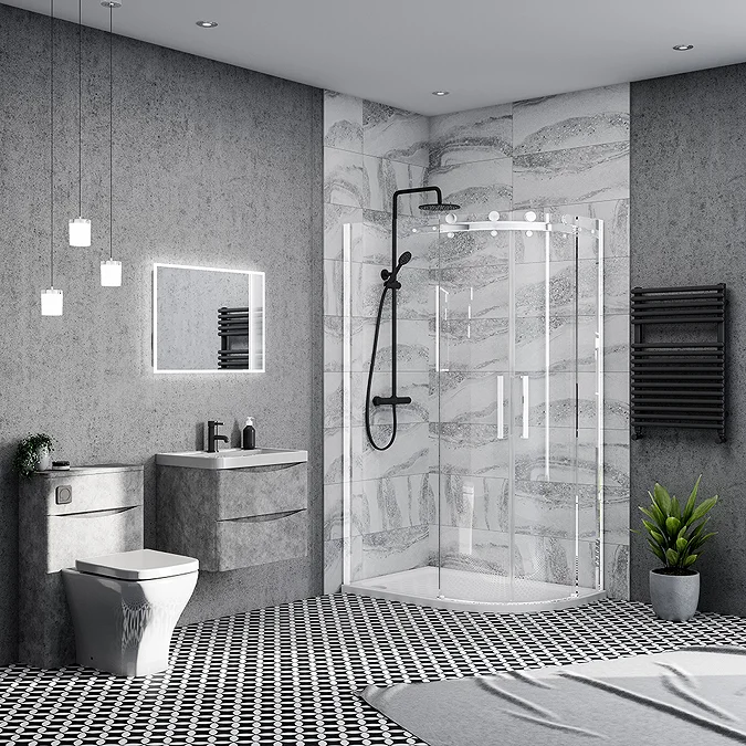 Nova Frameless 1200 x 800mm Offset Quadrant Enclosure - Image 4
