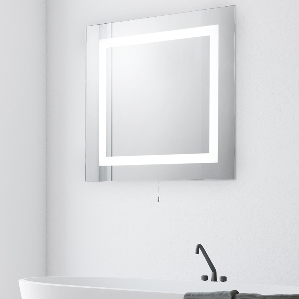 Searchlight Illuminated Rectangular Mirror