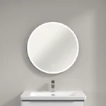 Villeroy and Boch Subway 3.0 White Matt 710mm Round LED Illuminated Mirror