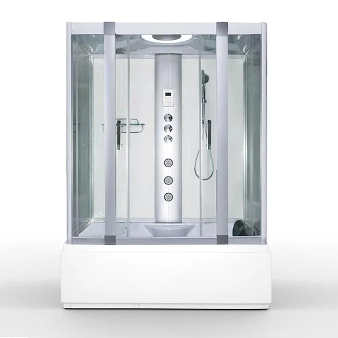 AquaLusso - Alto W1 - 1350 x 800mm Steam and Whirlpool Bath - Polar White