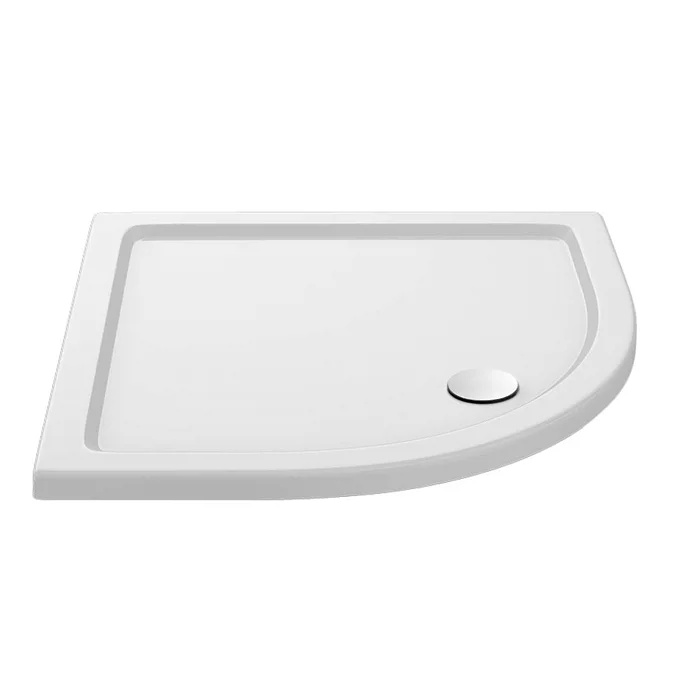Apollo 800x800mm Frameless Single Door Quadrant Enclosure + Tray - Image 2