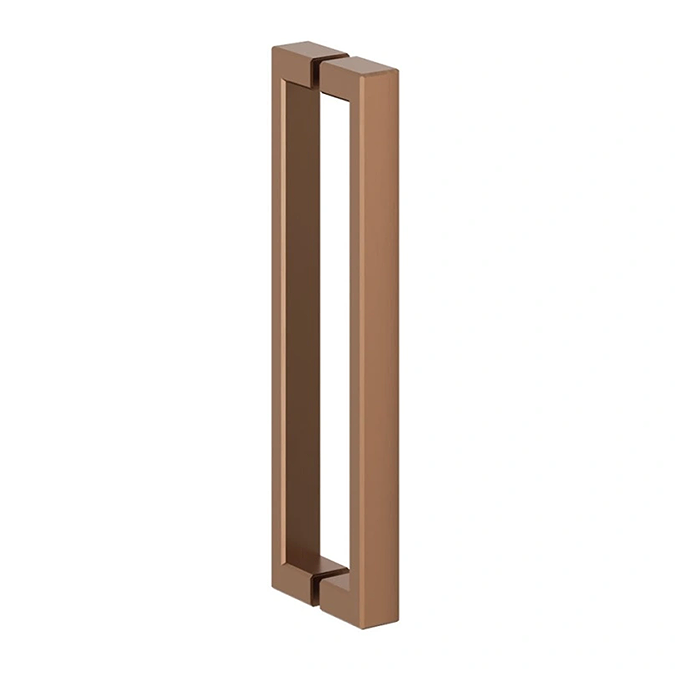 Crosswater Asura 8mm Brushed Bronze Single Door Offset Quadrant Shower Enclosure with Sleek Handle - Image 2