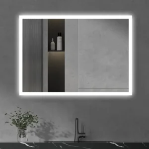Arezzo 800 x 600mm LED Illuminated Bathroom Mirror with Colour Change, Shaver Socket & Anti-Fog