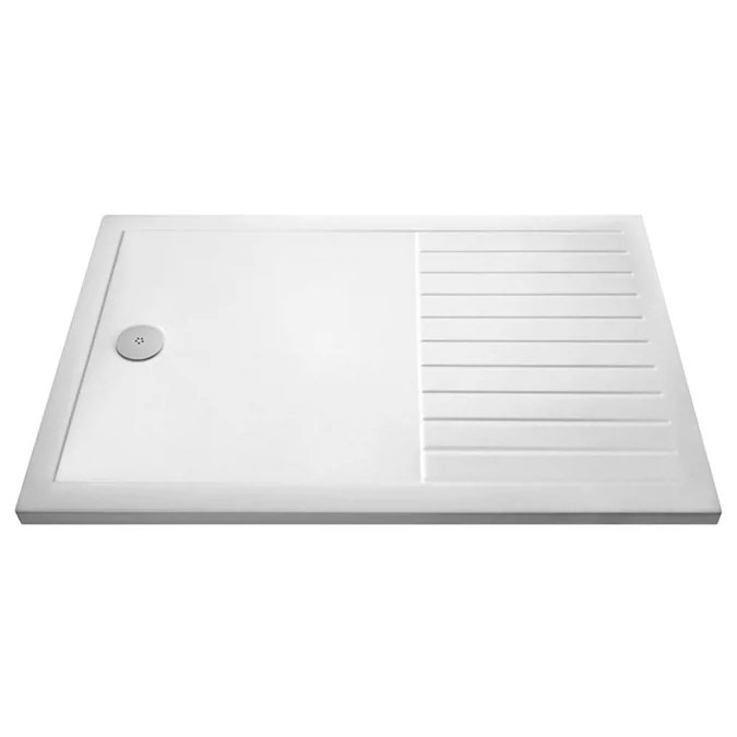 Arezzo 1700 x 800 Matt Black Profile Wet Room (1100mm Screen, Return Panel + Tray) - Image 4