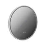 Vado Cameo 600mm Illuminated Round Anti-Fog Mirror - Matt White