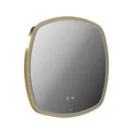 Vado Cameo 600mm Illuminated Soft Square Anti-Fog Mirror - Satin Chrome