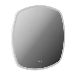 Vado Cameo 800mm Illuminated Soft Square Anti-Fog Mirror - Matt White